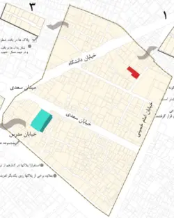 نمونه طرح 3 شهرسازی محدوده بین خیابان دانشگاه مشهد ، خیابان امام خمینی مشهد ، خیابان مدرس مشهد