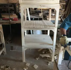 کرسی چوبی 70 در 70 با چوب روسی