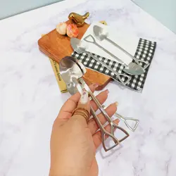 قاشق دسرخوری بیل و پارو استیل