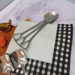 قاشق دسرخوری بیل و پارو استیل