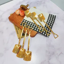 قاشق دسرخوری بیل و پارو استیل