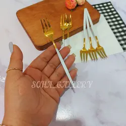 چنگال دسر خوری استیل