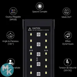 نوار LED آکواریوم تایمر دار برای گیاهان آکواریومی NICREW مدل N20232