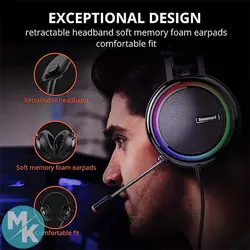 هدست گیمینگ Tronsmart glary با میکروفون حذف نویز و RGB