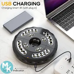 لامپ 28 LED شارژی دور میله و چتر کافه
