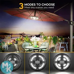 لامپ 28 LED شارژی دور میله و چتر کافه