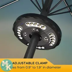 لامپ 28 LED شارژی دور میله و چتر کافه