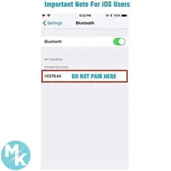 عیب یاب دیاگ بلوتوثی خودرو مدل veepeak obd2
