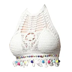 خرید کراپ مکرومه بافی➕بهترین مدل کراپ قلاب بافی زنانه (جدید)