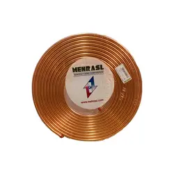 لوله مسی کلاف 50 متری سایز 16 – 5/8 اینچ کد 0/25 مهراصل