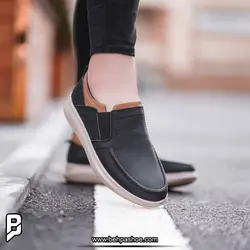 کفش مدل نیو پرفکت اسپرت رویه بافتی بی بند - کفش بهپا تولید کننده کفش چرم تبریز