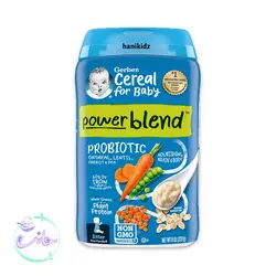 سرلاک بدون شیر گربر Gerber با طعم هویج نخودفرنگی