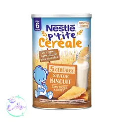 سرلاک نستله Nestle با طعم پنج غله و بیسکویت