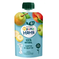 پوره ساندیسی فروتونیانیا با طعم سیب، موز، هلو و گلابی