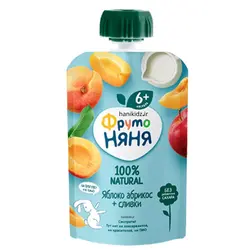 پوره ساندیسی فروتونیانیا با طعم سیب،زردالو و خامه