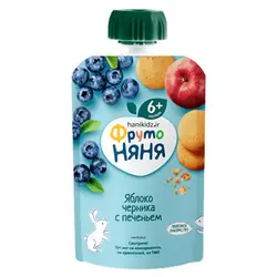 پوره ساندیسی فروتونیانیا با طعم سیب، بلوبری و بیسکوئیت