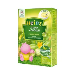 سرلاک بدون شیر هاینز Heinz با طعم غلات و کدوسبز