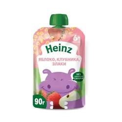 پوره ساندیسی هاینز Heinz سیب،توتفرنگی با غلات