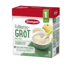 فرنی سمپر Semper با طعم غلات و سیب