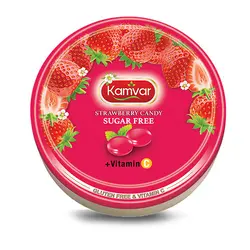 آبنبات رویال توت فرنگی بدون قند و رژیمی