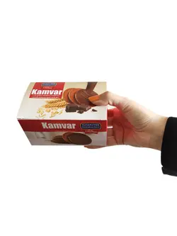 بیسکویت با سبوس و روکش شکلات رژیمی و بدون شکر