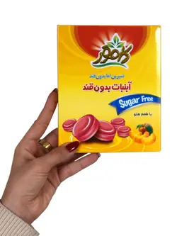 آبنبات هلو بدون قند و رژیمی