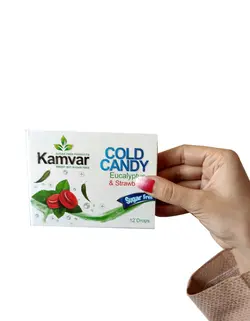 آبنبات سرد توت فرنگی بدون قند