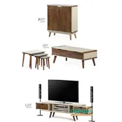 ست کامل پذیرایی میزتلویزیون جلومبلی و عسلی| کالای چوب هومینه