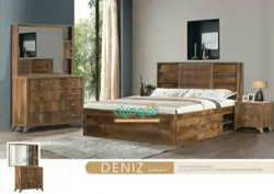 سرویس خواب دونفره مدل دنیز| فروشگاه کالای چوب هومینه