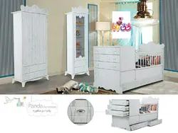 سرویس خواب دو منظوره نوزاد-نوجوان مدل پاندا دو منظوره | فروشگاه کالای چوب هومینه