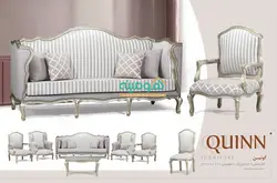 مبل کلاسیک 7 نفره مدل کوئین | فروشگاه کالای چوب هومینه