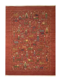 مشخصات ، قیمت و خرید فرش ماشینی مرینوس طرح نوروز کد 600189