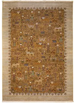 مشخصات ، قیمت و خرید فرش ماشینی مرینوس طرح نوروز کد 600189