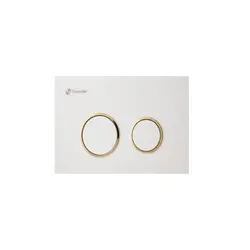 صفحه کلید فلاش تانک توکار شودر مدل ایوا شیری طلایی