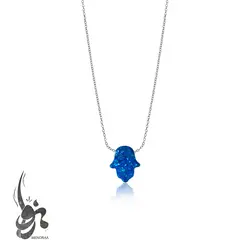 گردنبند دست ساز نقره مدل همسا -گالری منورا - نقره جات دست ساز منورا