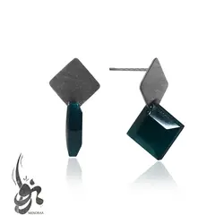 گوشواره نقره دست ساز زنانه مدل آلیسا -گالری منورا - نقره جات دست ساز منورا