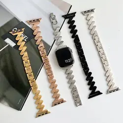 بند استیل  زیگ زاگ اپل واچ