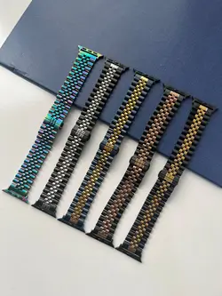 بند  طرح رولکس دورنگ اپل واچ