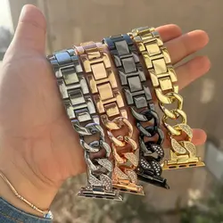 بند اپل واچ کارتیر نگین دار