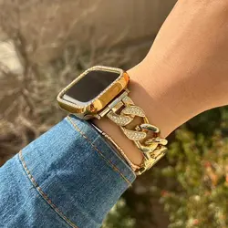 بند اپل واچ کارتیر نگین دار