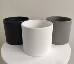 گلدان استوانه ای سایز 10 (پلاستیکی پلیمری میکا)