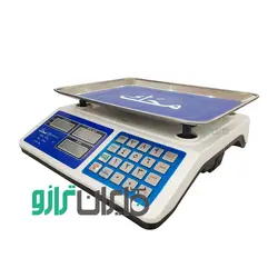 خرید ترازو فروشگاهی محک 40 کیلویی کیبورد استیل سفید - ایران ترازو