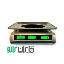 خرید ترازو فروشگاهی کمری 40 کیلویی مدل 888 کیبورد استیل قطعه شمار - ایران ترازو