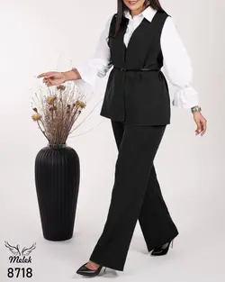 ست وست شلوار مجلسی بدون کمربند سایز بزرگ