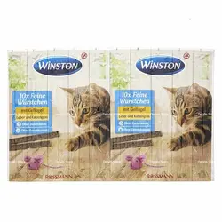 تشویقی گربه ویسنتون مدل مدادی بسته 10 عددی وزن 100 گرم - Winston