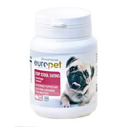 قرص ضد مدفوع خواری سگ یوروپت مدل استاپ استول بسته 100 وزن 60 گرم - Europet Stop Stool Eating