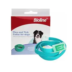 قلاده سگ ضد کک و کنه مدل Bioline - flea and tick collar