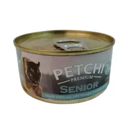 کنسرو غذای گربه پتچی مدل سنیور وزن 120 گرم - Petchi Senior