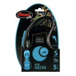 بند قلاده سگ و گربه نواری 5 متری فلکسی مدل نیو نئون سايز S مقاوم تا وزن 15کیلوگرم – Flexi S 5m 15kg