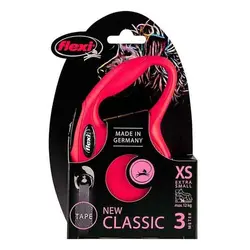 بند قلاده سگ و گربه نواری 3 متری فلکسی مدل نیو کلاسیک سايز XS مقاوم تا وزن 12کیلوگرم – Flexi XS 3m 12kg